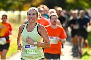 17 September 2022; Anne Dagge from Wicklow at the Irish Life Dublin Half Marathon on Saturday 17th of September in the Phoenix Park, Dublin. Photo by Sam Barnes/Sportsfile