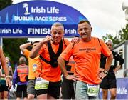 17 September 2022; Cherry Orchard Running Club members after finishing the Irish Life Dublin Half Marathon on Saturday 17th of September in the Phoenix Park, Dublin. Photo by Sam Barnes/Sportsfile