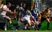 17 September 2022; Rhys Ruddock of Leinster scores his side's second try during the United Rugby Championship match between Zebre Parma and Leinster at Stadio Sergio Lanfranchi in Parma, Italy. Photo by Harry Murphy/Sportsfile