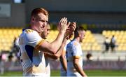 17 September 2022; Ciarán Frawley of Leinster after his side's victory in the United Rugby Championship match between Zebre Parma and Leinster at Stadio Sergio Lanfranchi in Parma, Italy. Photo by Harry Murphy/Sportsfile