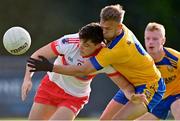 17 September 2022; Eoghan O'Donnell of Whitehall Colmcille in action against Jonny Cooper of Na Fianna during the Dublin County Senior Club Football Championship Quarter-Final match between Na Fianna and Whitehall Colmcille at Parnell Park in Dublin. Photo by Ben McShane/Sportsfile