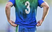 17 September 2022; A general view of the jersey of Ciarán Hyland of Arklow Geraldines Ballymoney during the Wicklow Senior Club Football Championship Semi-Final match between Arklow Geraldines Ballymoney and St Patrick's at County Grounds in Aughrim, Wicklow. Photo by Piaras Ó Mídheach/Sportsfile