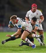 17 September 2022; Stewart Moore of Ulster is tackled by Dave Heffernan of Connacht during the United Rugby Championship match between Ulster and Connacht at Kingspan Stadium in Belfast. Photo by David Fitzgerald/Sportsfile