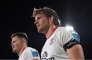 17 September 2022; Jordi Murphy of Ulster wearing a black armband honouring the late Spence family members, Ulster player Nevin, his brother Graham and father Noel after the United Rugby Championship match between Ulster and Connacht at Kingspan Stadium in Belfast. Photo by David Fitzgerald/Sportsfile