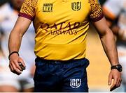 17 September 2022; A detailed view of a referee jersey during the United Rugby Championship match between Zebre Parma and Leinster at Stadio Sergio Lanfranchi in Parma, Italy. Photo by Harry Murphy/Sportsfile