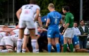 16 September 2022; IRFU performance director David Nucifora and national scrum coach John Fogarty during the A Interprovinical match between Leinster A and Ulster A at Templeville Road in Dublin. Photo by Brendan Moran/Sportsfile