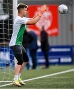 18 September 2022; Shamrock Rovers goalkeeper Leon Pohls before the Extra.ie FAI Cup Quarter-Final match between Derry City and Shamrock Rovers at The Ryan McBride Brandywell Stadium in Derry. Photo by Stephen McCarthy/Sportsfile