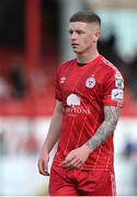 18 September 2022; Kameron Ledwidge of Shelbourne during the Extra.ie FAI Cup Quarter-Final match between Shelbourne and Bohemians at Tolka Park in Dublin. Photo by Seb Daly/Sportsfile