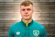 19 September 2022; Evan Ferguson stands for a portrait during a Republic of Ireland U21's press conference at FAI National Training Centre in Abbotstown, Dublin. Photo by Eóin Noonan/Sportsfile