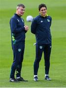 19 September 2022; Manager Stephen Kenny, left, and Coach Keith Andrews during a Republic of Ireland training session at the FAI National Training Centre in Abbotstown, Dublin. Photo by Stephen McCarthy/Sportsfile