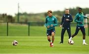 19 September 2022; Tyreik Wright during a Republic of Ireland U21's training session at FAI National Training Centre in Abbotstown, Dublin. Photo by Eóin Noonan/Sportsfile