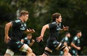 19 September 2022; Alex Soroka, right, during a Leinster Rugby squad training session at UCD in Dublin. Photo by Harry Murphy/Sportsfile