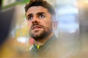 19 September 2022; Robbie Brady during a Republic of Ireland press conference at the FAI Headquarters in Abbotstown, Dublin. Photo by Stephen McCarthy/Sportsfile