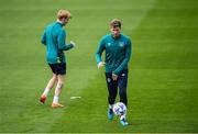 19 September 2022; Nathan Collins during a Republic of Ireland training session at the FAI National Training Centre in Abbotstown, Dublin. Photo by Stephen McCarthy/Sportsfile