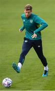 19 September 2022; Nathan Collins during a Republic of Ireland training session at the FAI National Training Centre in Abbotstown, Dublin. Photo by Stephen McCarthy/Sportsfile