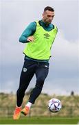 19 September 2022; Shane Duffy during a Republic of Ireland training session at the FAI National Training Centre in Abbotstown, Dublin. Photo by Stephen McCarthy/Sportsfile