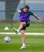 19 September 2022; Seamus Coleman during a Republic of Ireland training session at the FAI National Training Centre in Abbotstown, Dublin. Photo by Stephen McCarthy/Sportsfile