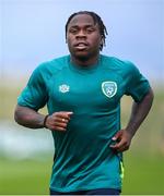 19 September 2022; Michael Obafemi during a Republic of Ireland training session at the FAI National Training Centre in Abbotstown, Dublin. Photo by Stephen McCarthy/Sportsfile