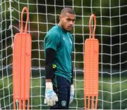 19 September 2022; Goalkeeper Gavin Bazunu during a Republic of Ireland training session at the FAI National Training Centre in Abbotstown, Dublin. Photo by Stephen McCarthy/Sportsfile