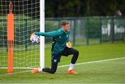 19 September 2022; Goalkeeper Mark Travers during a Republic of Ireland training session at the FAI National Training Centre in Abbotstown, Dublin. Photo by Stephen McCarthy/Sportsfile