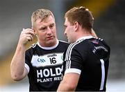 18 September 2022; Shamrocks Ballyhale goalkeepers Mark Aylward, left, and Dean Mason before the Kilkenny County Senior Club Hurling Championship Round 1 match between Shamrocks Ballyhale and Glenmore at UPMC Nowlan Park in Kilkenny. Photo by Piaras Ó Mídheach/Sportsfile