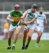 18 September 2022; Philip Roche of Glenmore in action against Darragh Corcoran of Shamrocks Ballyhale during the Kilkenny County Senior Club Hurling Championship Round 1 match between Shamrocks Ballyhale and Glenmore at UPMC Nowlan Park in Kilkenny. Photo by Piaras Ó Mídheach/Sportsfile