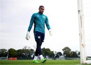 20 September 2022; Goalkeeper Gavin Bazunu during a Republic of Ireland training session at the FAI National Training Centre in Abbotstown, Dublin. Photo by Stephen McCarthy/Sportsfile