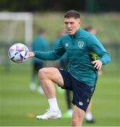 20 September 2022; Dara O'Shea during a Republic of Ireland training session at the FAI National Training Centre in Abbotstown, Dublin. Photo by Stephen McCarthy/Sportsfile