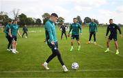 20 September 2022; John Egan during a Republic of Ireland training session at the FAI National Training Centre in Abbotstown, Dublin. Photo by Stephen McCarthy/Sportsfile