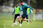 20 September 2022; Scott Hogan during a Republic of Ireland training session at the FAI National Training Centre in Abbotstown, Dublin. Photo by Stephen McCarthy/Sportsfile