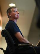 20 September 2022; Manager Stephen Kenny during a Republic of Ireland press conference at the FAI National Training Centre in Abbotstown, Dublin. Photo by Stephen McCarthy/Sportsfile