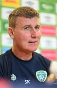 20 September 2022; Manager Stephen Kenny during a Republic of Ireland press conference at the FAI National Training Centre in Abbotstown, Dublin. Photo by Stephen McCarthy/Sportsfile