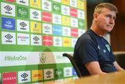 20 September 2022; Manager Stephen Kenny during a Republic of Ireland press conference at the FAI National Training Centre in Abbotstown, Dublin. Photo by Stephen McCarthy/Sportsfile