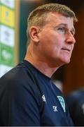 20 September 2022; Manager Stephen Kenny during a Republic of Ireland press conference at the FAI National Training Centre in Abbotstown, Dublin. Photo by Stephen McCarthy/Sportsfile