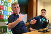 20 September 2022; Manager Stephen Kenny during a Republic of Ireland press conference at the FAI National Training Centre in Abbotstown, Dublin. Photo by Stephen McCarthy/Sportsfile