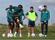 20 September 2022; Michael Obafemi during a Republic of Ireland training session at the FAI National Training Centre in Abbotstown, Dublin. Photo by Stephen McCarthy/Sportsfile