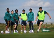 20 September 2022; Seamus Coleman during a Republic of Ireland training session at the FAI National Training Centre in Abbotstown, Dublin. Photo by Stephen McCarthy/Sportsfile