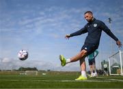 20 September 2022; Conor Hourihane during a Republic of Ireland training session at the FAI National Training Centre in Abbotstown, Dublin. Photo by Stephen McCarthy/Sportsfile