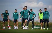 20 September 2022; Josh Cullen during a Republic of Ireland training session at the FAI National Training Centre in Abbotstown, Dublin. Photo by Stephen McCarthy/Sportsfile