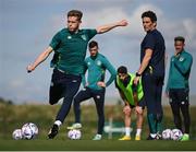 20 September 2022; Nathan Collins during a Republic of Ireland training session at the FAI National Training Centre in Abbotstown, Dublin. Photo by Stephen McCarthy/Sportsfile