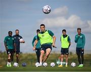 20 September 2022; Seamus Coleman during a Republic of Ireland training session at the FAI National Training Centre in Abbotstown, Dublin. Photo by Stephen McCarthy/Sportsfile