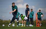 20 September 2022; Nathan Collins during a Republic of Ireland training session at the FAI National Training Centre in Abbotstown, Dublin. Photo by Stephen McCarthy/Sportsfile