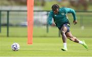 20 September 2022; Michael Obafemi during a Republic of Ireland training session at the FAI National Training Centre in Abbotstown, Dublin. Photo by Stephen McCarthy/Sportsfile