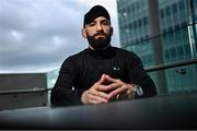 21 September 2022; Pedro Carvalho poses for a portrait at a Bellator 285 Media Event at The Gibson Hotel in Dublin. Photo by David Fitzgerald/Sportsfile