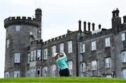 22 September 2022; Kate Lanigan of Ireland watches her drive at the 10th tee box during round one of the KPMG Women's Irish Open Golf Championship at Dromoland Castle in Clare. Photo by Brendan Moran/Sportsfile