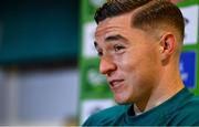 22 September 2022; Conor Coventry during a Republic of Ireland U21 press conference at FAI Headquarters in Abbotstown, Dublin. Photo by Eóin Noonan/Sportsfile