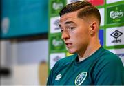 22 September 2022; Conor Coventry during a Republic of Ireland U21 press conference at FAI Headquarters in Abbotstown, Dublin. Photo by Eóin Noonan/Sportsfile