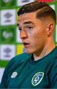 22 September 2022; Conor Coventry during a Republic of Ireland U21 press conference at FAI Headquarters in Abbotstown, Dublin. Photo by Eóin Noonan/Sportsfile