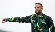 22 September 2022; Shane Duffy during a Republic of Ireland training session at the FAI National Training Centre in Abbotstown, Dublin. Photo by Stephen McCarthy/Sportsfile