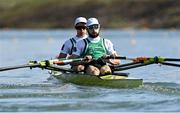 22 September 2022; Paul O'Donovan, right, and Fintan McCarthy of Ireland compete in the Lightweight Men's Double Sculls semi-final A/B 2 during day 5 of the World Rowing Championships 2022 at Racice in Czech Republic. Photo by Piaras Ó Mídheach/Sportsfile